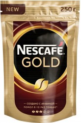 Кофе, Nescafe (Нескафе) 250 г №1 Голд пакет