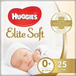 Подгузники, Huggies (Хаггис) до 3.5 кг №25 элит софт