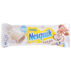 Батончик, Nesquik (Несквик) 39 г с какао-нугой покрытый белым шоколадом