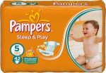 Подгузники, Pampers (Памперс) 11-18 кг р. 5 №42 слип энд плей джуниор ромашка