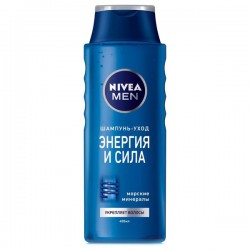 Шампунь для мужчин, Nivea (Нивея) 400 мл Фил стронг для нормальных волос с морскими минералами